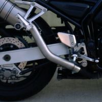 Pot echappement compatible avec Yamaha Fzs 600 Fazer 1998-2003, Furore Nero, Échappement légal, homologué,silencieux avec db killer amovible et tuyau de liaison spécifique 