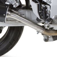 Pot echappement compatible avec Yamaha Fjr 1300 2017-2020, Trioval, Paire de pot d'échappement homologuées, livrées avec db killer amovible et raccords spécifiques 