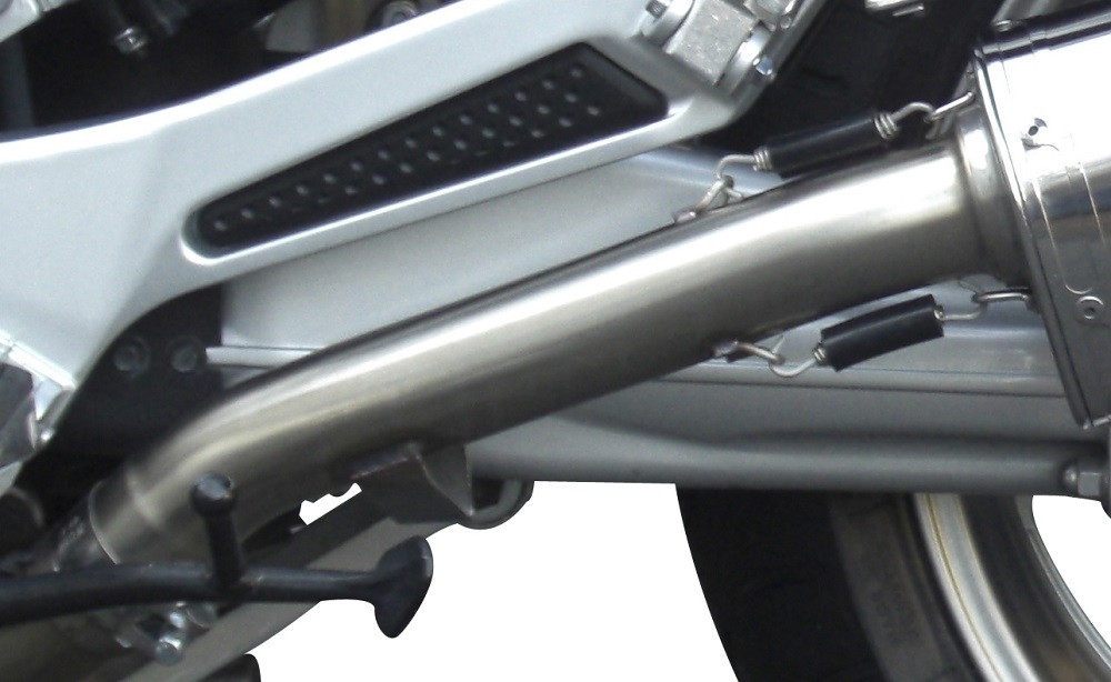 Pot echappement compatible avec Yamaha Fjr 1300 2017-2020, Trioval, Paire de pot d'échappement homologuées, livrées avec db killer amovible et raccords spécifiques 