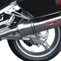 Pot echappement compatible avec Yamaha Fjr 1300 2017-2020, Trioval, Paire de pot d'échappement homologuées, livrées avec db killer amovible et raccords spécifiques 