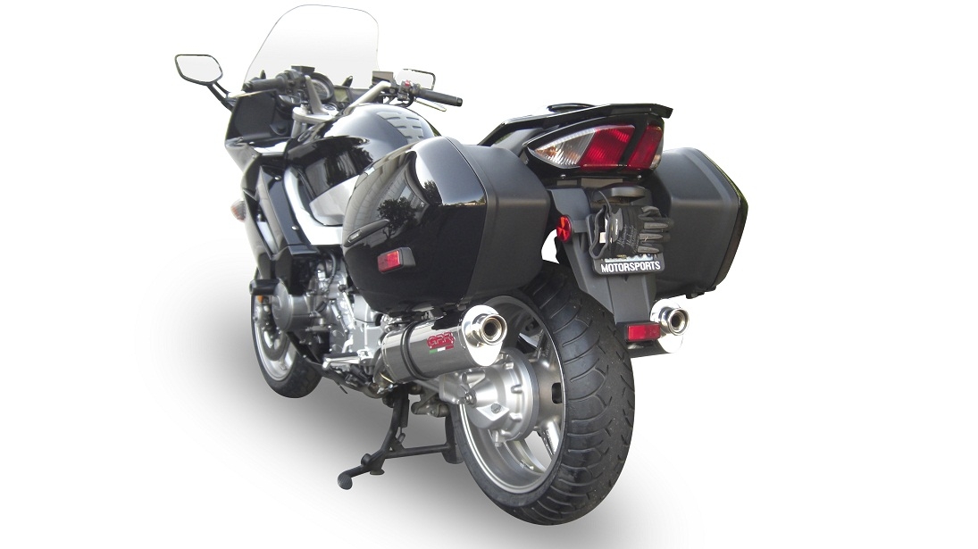 Pot echappement compatible avec Yamaha Fjr 1300 2017-2020, Trioval, Paire de pot d'échappement homologuées, livrées avec db killer amovible et raccords spécifiques 