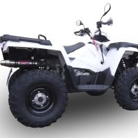 Pot echappement compatible avec Polaris Sportsman 850 H.O. / EPS / SP 2009-2016, Deeptone Atv, Échappement légal, homologué,silencieux avec db killer amovible et tuyau de liaison spécifique 
