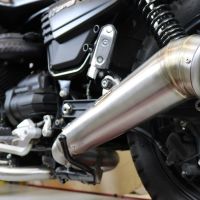 Pot echappement compatible avec Moto Guzzi V7 III Special-Stone-Carbon 2017-2018, Powercone Evo, Pot echappement racing, ligne complet, fourni avec collecteur spécifique, article sans homologation 