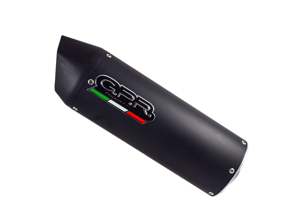 Pot echappement compatible avec Aprilia Dorsoduro 900 2017-2020, Furore Nero, Double pot échappement racing, avec les tuyaux de liaison, article sans homologation 