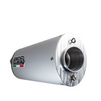 Pot echappement compatible avec Tuning TUNING 1980-2021, Furore alluminio, Silencieux racing à adapter au collecteur d'origine, livré avec db killer amovible 