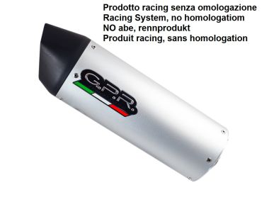 Pot echappement compatible avec Tuning TUNING 1980-2021, Furore alluminio, Silencieux racing à adapter au collecteur d'origine, livré avec db killer amovible 