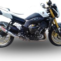 Pot echappement compatible avec Yamaha Fz 8 2010-2016, Deeptone Inox, Échappement légal, homologué,silencieux avec db killer amovible et tuyau de liaison spécifique 