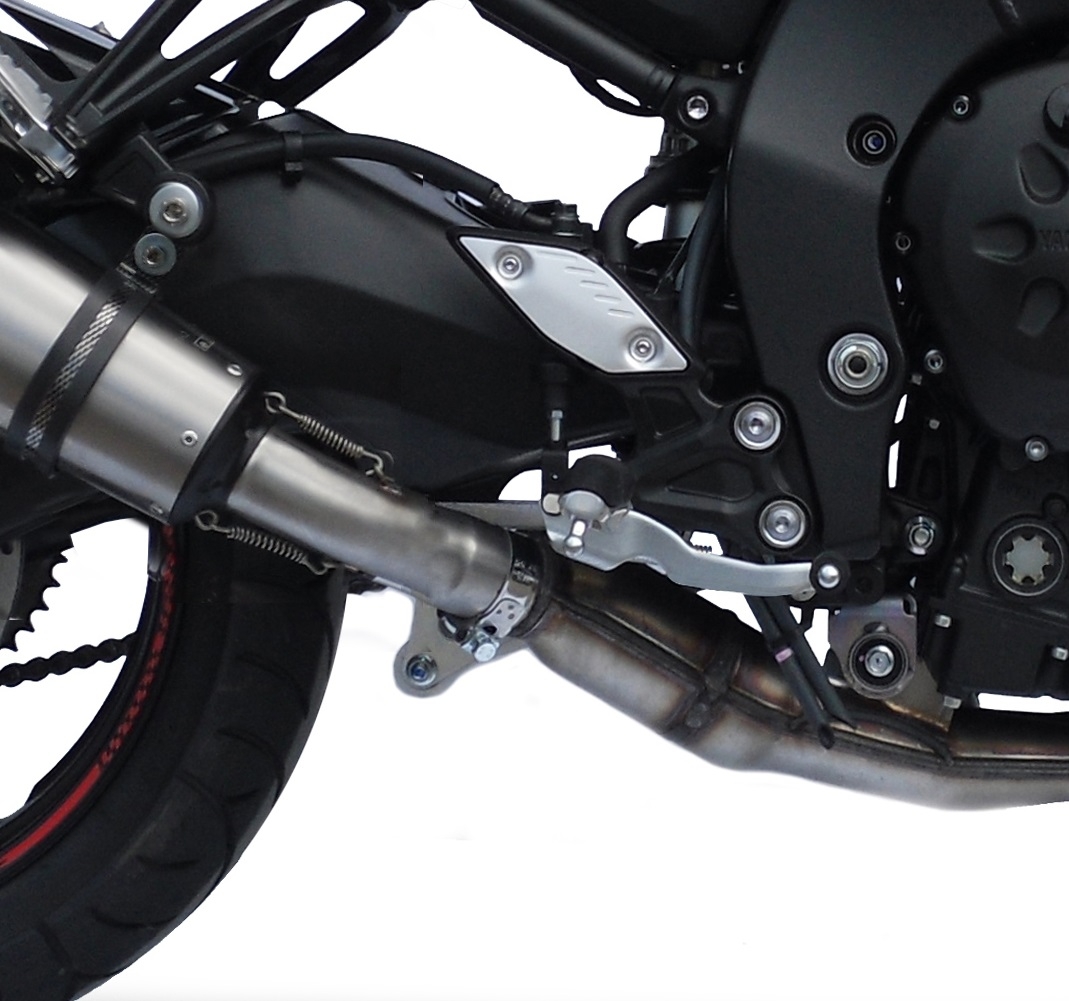 Pot echappement compatible avec Yamaha Fz 8 2010-2016, Albus Ceramic, Échappement légal, homologué,silencieux avec db killer amovible et tuyau de liaison spécifique 