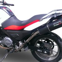 Pot echappement compatible avec Bmw G 650 Gs -Sertao 2010-2016, Furore Poppy, Échappement légal, homologué,silencieux avec db killer amovible et tuyau de liaison spécifique 