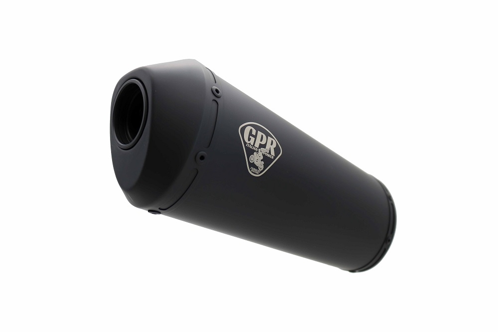 Pot echappement compatible avec Cafè Racer Cafè Racer 1980-2021, Ghisa Cafè Racer, Silencieux racing à adapter au collecteur d'origine, livré avec db killer amovible 