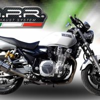 Pot echappement compatible avec Yamaha Xjr 1300 2007-2017, Trioval, Échappement légal, homologué,silencieux avec db killer amovible et tuyau de liaison spécifique 