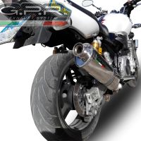 Pot echappement compatible avec Yamaha Xjr 1300 2007-2017, Trioval, Échappement légal, homologué,silencieux avec db killer amovible et tuyau de liaison spécifique 