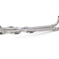 Pot echappement compatible avec Yamaha T-Max 500 2001-2011, Gpe Ann. Poppy, Homologué et légal, système d'échappement complet, avec db killer amovible 