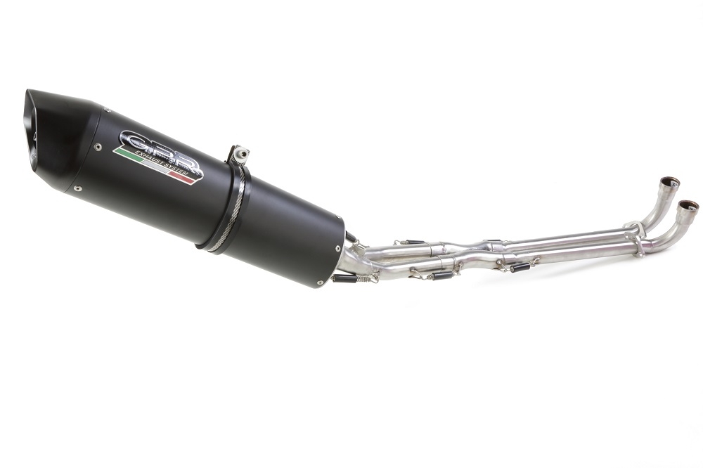 Pot echappement compatible avec Yamaha T-Max 500 2001-2011, Furore Nero, Homologué et légal, système d'échappement complet avec catalyseur et db killer amovible 