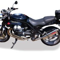 Pot echappement compatible avec Moto Guzzi Griso 1100 2005-2008, Trioval, Échappement légal, homologué,silencieux avec db killer amovible et tuyau de liaison spécifique 