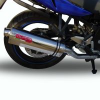 Pot echappement compatible avec Suzuki Gs 500 E - F 1989-2007, Trioval, Échappement légal, homologué,silencieux avec db killer amovible et tuyau de liaison spécifique 