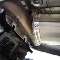 Pot echappement compatible avec Suzuki Gsr 600 2006-2011, Titanium Oval , Échappement légal, homologué,silencieux avec db killer amovible et tuyau de liaison spécifique 