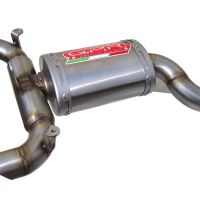 Pot echappement compatible avec Suzuki Gsr 600 2006-2011, Titanium Oval , Échappement légal, homologué,silencieux avec db killer amovible et tuyau de liaison spécifique 