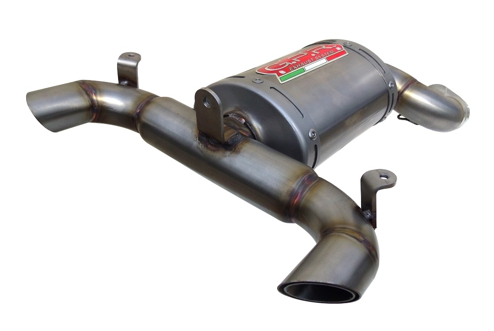 Pot echappement compatible avec Suzuki Gsr 600 2006-2011, Titanium Oval , Échappement légal, homologué,silencieux avec db killer amovible et tuyau de liaison spécifique 