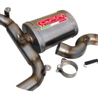 Pot echappement compatible avec Suzuki Gsr 600 2006-2011, Titanium Oval , Échappement légal, homologué,silencieux avec db killer amovible et tuyau de liaison spécifique 
