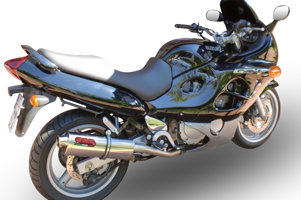Pot echappement compatible avec Suzuki Gsf 600 Bandit - S 1995-2005, Trioval, Échappement légal, homologué,silencieux avec db killer amovible et tuyau de liaison spécifique 