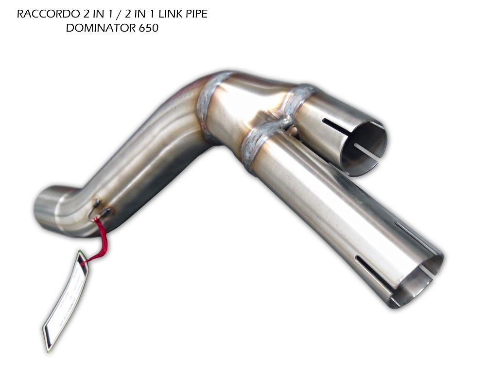 Pot echappement compatible avec Honda Dominator Nx 650 1988-2001, Furore Nero, Pot échappement homologué et légal, silencieux avec mi-collecteur y db killer amovible 