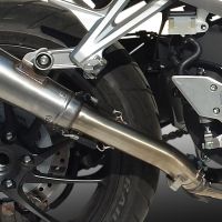 Pot echappement compatible avec Honda Crossrunner 800 Vfr 800 X 2015-2016, Powercone Evo, Échappement légal, homologué,silencieux avec db killer amovible et tuyau de liaison spécifique 
