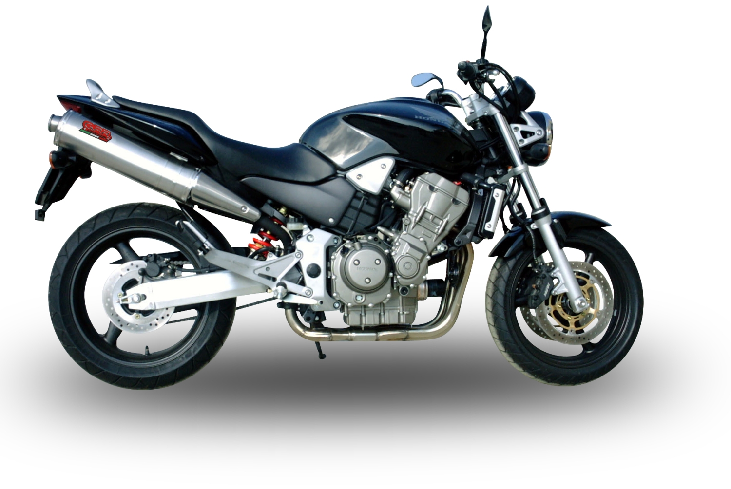 Pot echappement compatible avec Honda Hornet 900 - Cb 900 F 2002-2005, Trioval, Paire de pot d'échappement homologuées, livrées avec db killer amovible et raccords spécifiques 