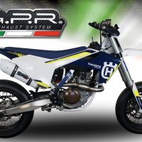Pot echappement compatible avec Husqvarna FS 450 2016-2017, Albus Ceramic, Pot d'échappement complet racing, compris de collecteur et db killer amovible, sans homologation 