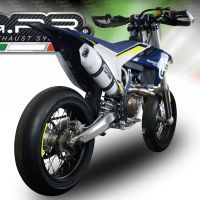 Pot echappement compatible avec Husqvarna FS 450 2016-2017, Albus Ceramic, Pot d'échappement complet racing, compris de collecteur et db killer amovible, sans homologation 