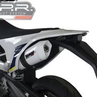 Pot echappement compatible avec Husqvarna Enduro 701 2021-2024, Albus Evo4, Pot Échappement slip-on homologué, légal, avec db killer amovible, tuyau de liaison et catalyseur 