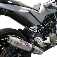 Pot echappement compatible avec Husqvarna Vitpilen 401 2021-2023, Deeptone Inox, Échappement légal, homologué,silencieux avec db killer amovible et tuyau de liaison spécifique 