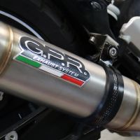 Pot echappement compatible avec Husqvarna Vitpilen 401 2021-2023, Deeptone Inox, Échappement légal, homologué,silencieux avec db killer amovible et tuyau de liaison spécifique 