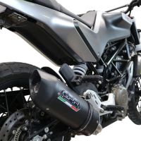 Pot echappement compatible avec Husqvarna Vitpilen 401 2020-2020, Furore Evo4 Nero, Échappement légal, homologué,silencieux avec db killer amovible et tuyau de liaison spécifique 