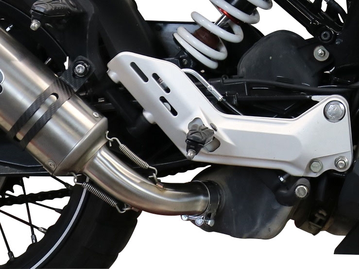 Pot echappement compatible avec Husqvarna Vitpilen 401 2020-2020, Powercone Evo, Échappement légal, homologué,silencieux avec db killer amovible et tuyau de liaison spécifique 