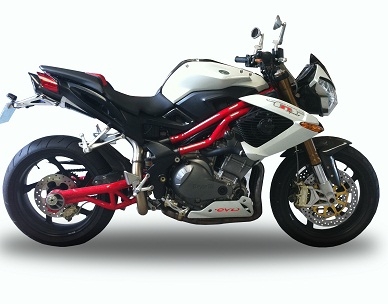 Pot echappement compatible avec Benelli Tnt 1130 2008-2016, Tiburon Poppy, Échappement légal, homologué,silencieux avec db killer amovible et tuyau de liaison spécifique 