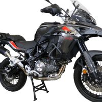 Pot echappement compatible avec Benelli Trk 502 X 2021-2024, Furore Evo4 Nero, Échappement légal, homologué,silencieux avec db killer amovible et tuyau de liaison spécifique 