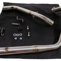 Pot echappement compatible avec Zontes Zt 125 G1 - U - U1 - Z2 2020-2024, M3 Inox , Homologué et légal, système d'échappement complet avec catalyseur et db killer amovible 