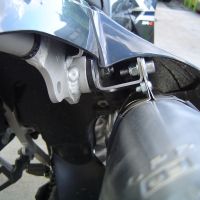 Pot echappement compatible avec Kawasaki KLX 400 R 2003-2004, Satinox , Homologué et légal, système d'échappement complet, avec db killer amovible 