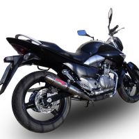Pot echappement compatible avec Suzuki Gw 250 F Inazuma 2012-2017, Deeptone Inox, Double pot échappement racing, avec les tuyaux de liaison, article sans homologation 