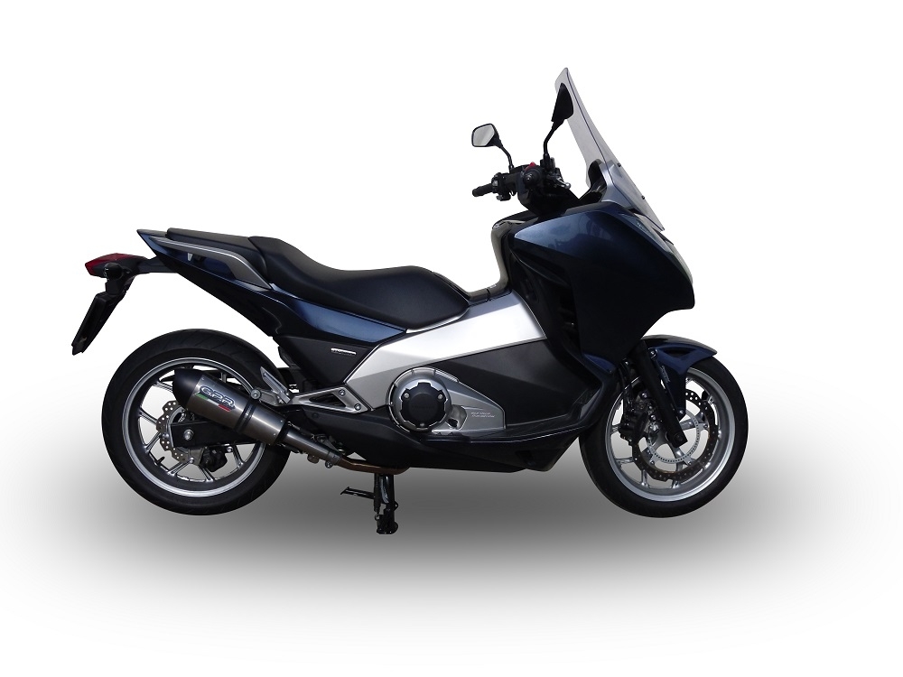 GPR pot echappement compatible avec  Honda Integra 750 2014-2015, New Grand Prix Evo Titanium, Échappement légal, homologué,silencieux avec db killer amovible et tuyau de liaison spécifique 