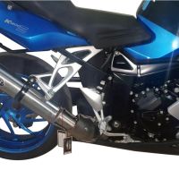 Pot echappement compatible avec Bmw K 1200 S -R 2004-2008, M3 Inox , Échappement légal, homologué,silencieux avec catalyseur, db killer amovible et tuyau de liaison spécifique 