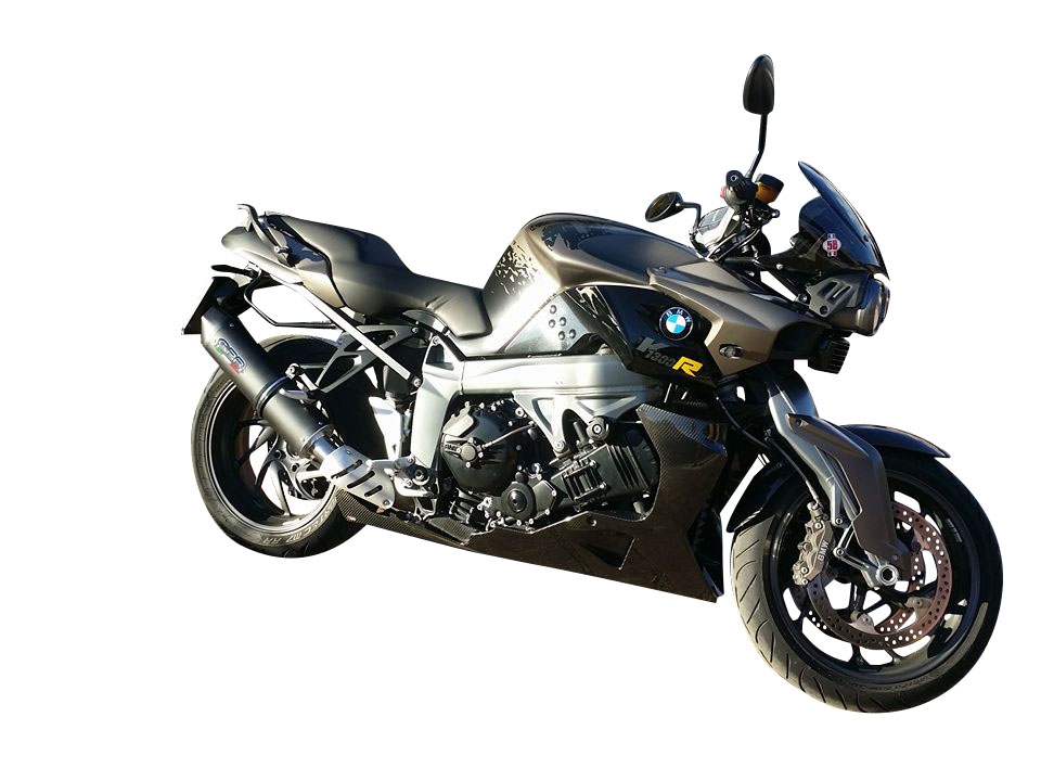 Pot echappement compatible avec Bmw K 1300 S -R 2009-2014, Furore Poppy, Échappement légal, homologué,silencieux avec db killer amovible et tuyau de liaison spécifique 