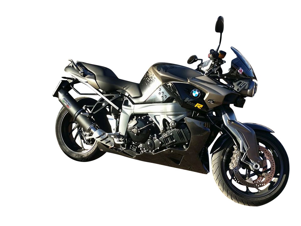 Pot echappement compatible avec Bmw K 1300 S -R 2009-2014, Furore Poppy, Échappement légal, homologué,silencieux avec catalyseur, db killer amovible et tuyau de liaison spécifique 