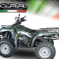 GPR pot echappement compatible avec  Kawasaki KVF 750 2005-2011, Deeptone Atv, Homologué et légal, système d'échappement complet, avec db killer amovible 