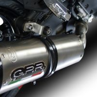Pot echappement compatible avec Kawasaki Versys 1000 I.E. 2017-2018, Furore Evo4 Nero, Échappement légal, homologué,silencieux avec db killer amovible et tuyau de liaison spécifique 