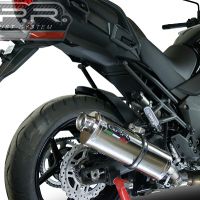 Pot echappement compatible avec Kawasaki Versys 1000 I.E. 2017-2018, Trioval, Échappement légal, homologué,silencieux avec db killer amovible et tuyau de liaison spécifique 