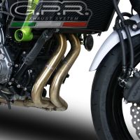 Pot echappement compatible avec Kawasaki Versys 650 2017-2020, Albus Evo4, Homologué et légal, système d'échappement complet avec catalyseur et db killer amovible 