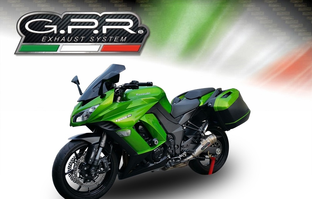 Pot echappement compatible avec Kawasaki Z 1000 Sx 2017-2020, Powercone Evo, Paire de pot d'échappement homologuées, livrées avec db killer amovible et raccords spécifiques 