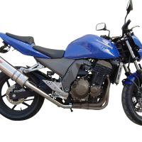 Pot echappement compatible avec Kawasaki Z 750 - S 2004-2006, Trioval, Échappement légal, homologué,silencieux avec db killer amovible et tuyau de liaison spécifique 